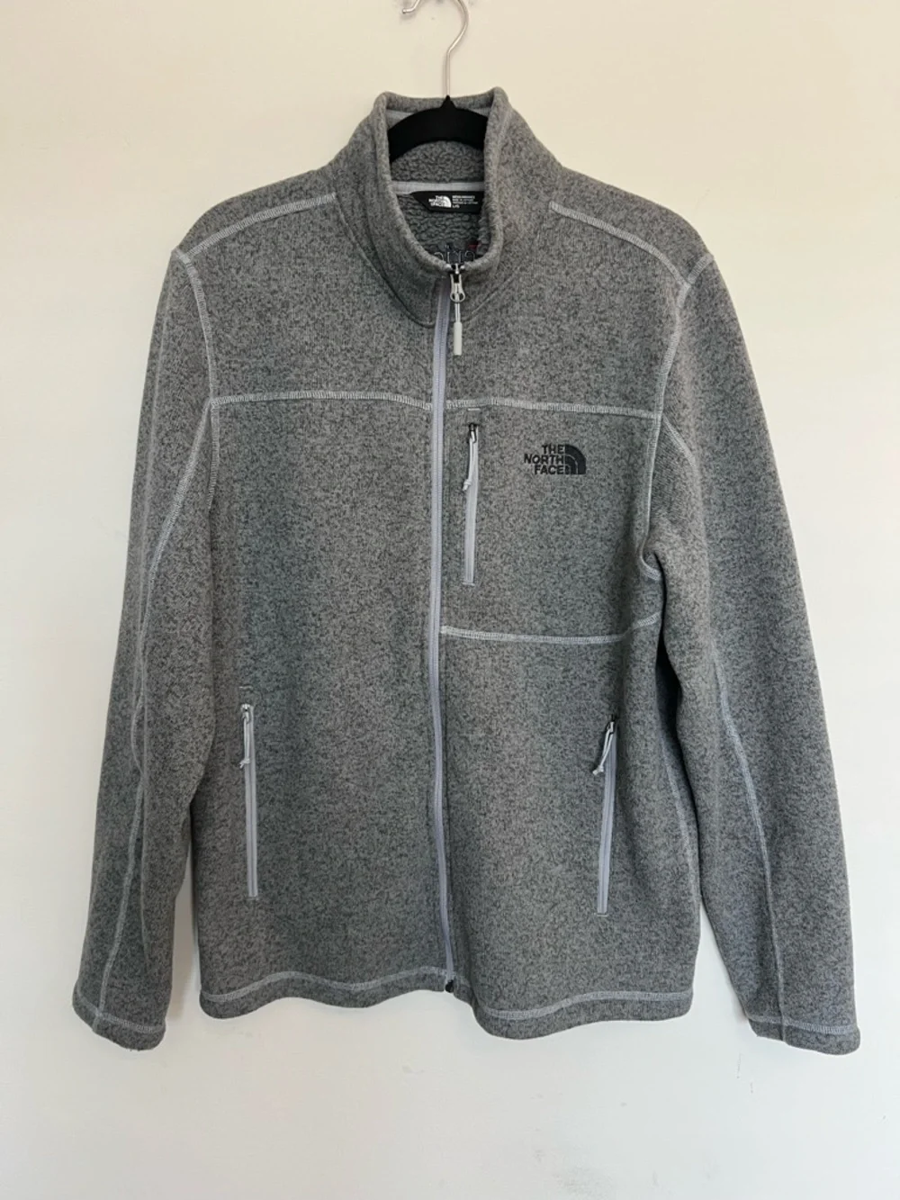 The North Face Men's Gordon Lyons Full Zip Fleece Jacket Heather gray Size L